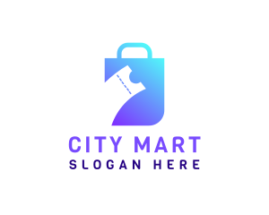 Department Store - Coupon Shopping Bag logo design