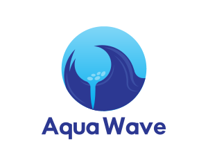 Ocean - Ocean Waves Golf logo design