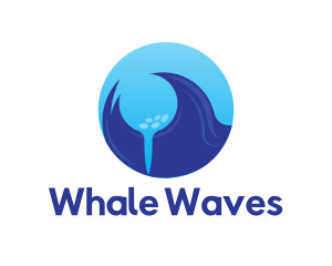 Ocean Waves Golf logo design