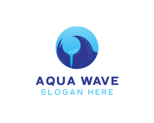 Ocean Waves Golf logo design