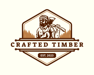 Woodwork - Woodwork Lumberjack Axe logo design