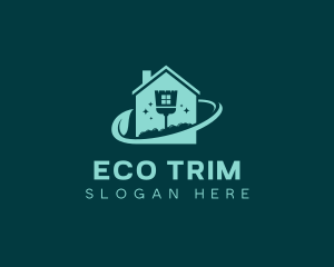 Eco Friendly Home Cleaning logo design