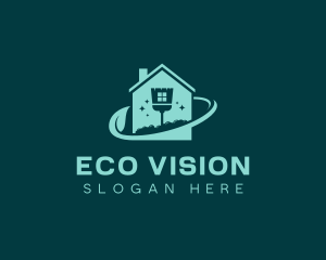 Eco Friendly Home Cleaning logo design