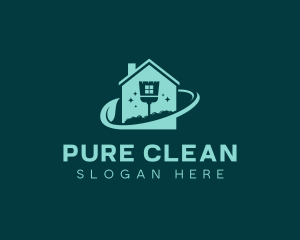 Eco Friendly Home Cleaning logo design