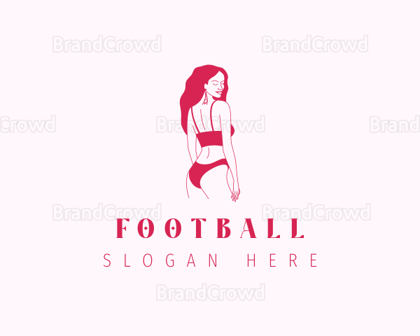 Pink Woman Lingerie Logo