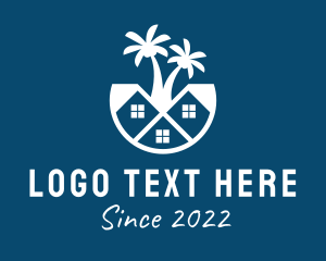 Rest House - Beach House Realtor logo design