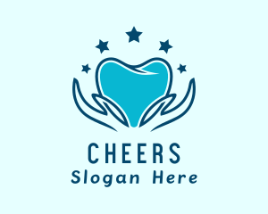 Orthodontist - Dental Tooth Hands logo design