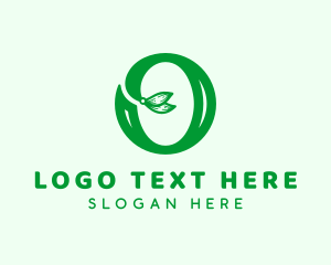 Herb - Herbal Leaf Letter O logo design