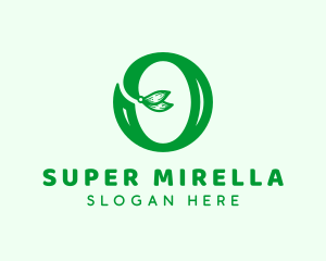 Herbal Leaf Letter O Logo