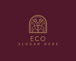 Decor - Elegant Deer Arch logo design