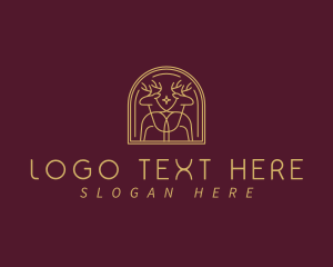 Decor - Elegant Deer Arch logo design