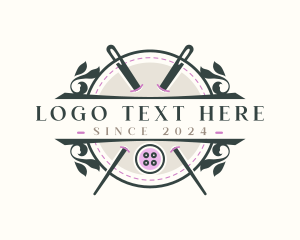 Embroidering - Needle Tailoring Boutique logo design