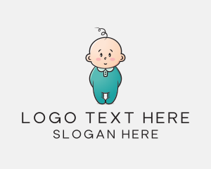 Newborn - Cute Baby Infant logo design