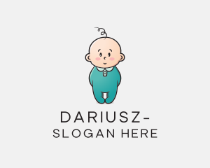 Cute Baby Infant Logo