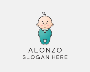 Cute Baby Infant logo design