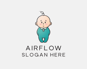 Cute Baby Infant logo design