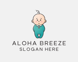 Cute Baby Infant logo design