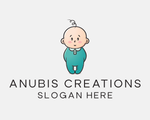 Cute Baby Infant logo design