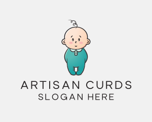 Cute Baby Infant logo design