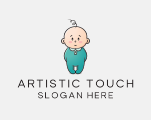 Cute Baby Infant logo design