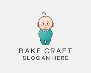 Cute Baby Infant logo design