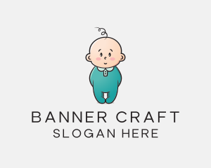 Cute Baby Infant logo design