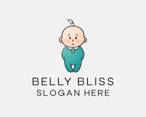 Pregnant - Cute Baby Infant logo design