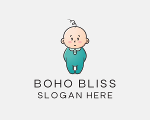 Cute Baby Infant logo design