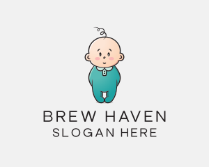 Cute Baby Infant logo design