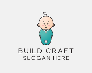 Cute Baby Infant logo design