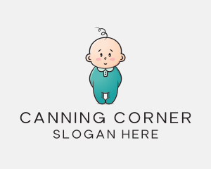 Cute Baby Infant logo design