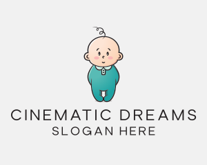 Cute Baby Infant logo design