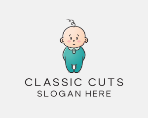 Cute Baby Infant logo design