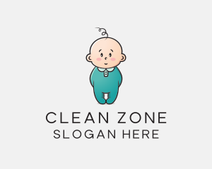 Cute Baby Infant logo design