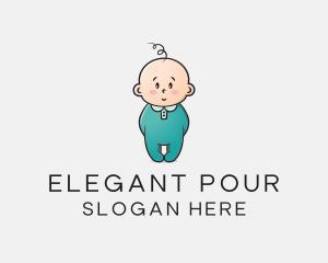 Cute Baby Infant logo design