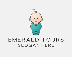 Cute Baby Infant logo design