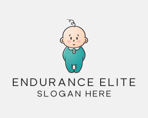 Cute Baby Infant logo design