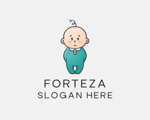 Cute Baby Infant logo design