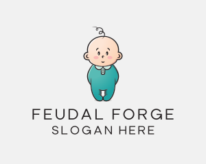 Cute Baby Infant logo design