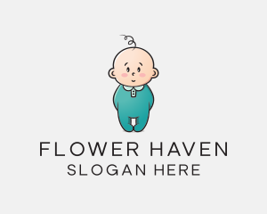 Cute Baby Infant logo design