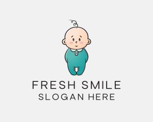 Cute Baby Infant logo design