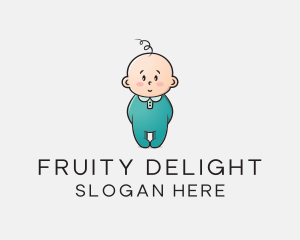 Cute Baby Infant logo design