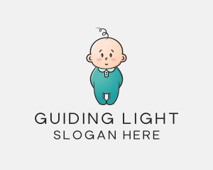 Cute Baby Infant logo design