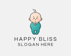 Cute Baby Infant logo design