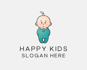 Cute Baby Infant logo design