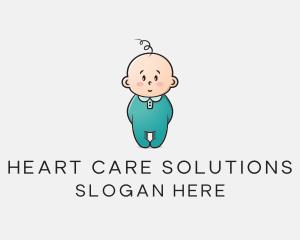 Cute Baby Infant logo design