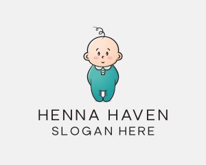 Cute Baby Infant logo design