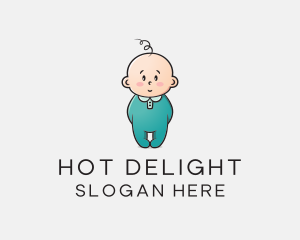 Cute Baby Infant logo design