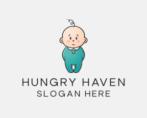 Cute Baby Infant logo design