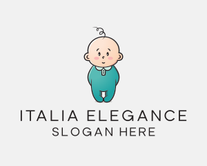 Cute Baby Infant logo design